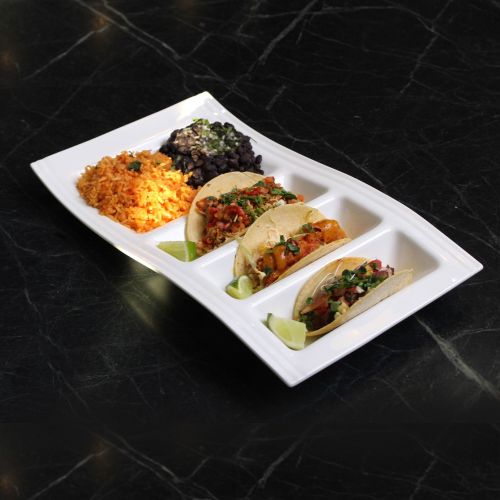 Fine China Taco Plate (Set of 2), Ceramic Sushi Platter, Dinner Plate, Stylish Serving Plate, Veggie Tray, Dessert Platter | Stackable Fine China Taco Plate (Set of 2), Ceramic Sushi Platter, Dinner Plate, Stylish Serving Plate, Veggie Tray, Dessert Platter | Stackable